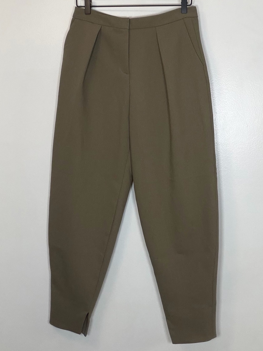 Zara Olive Green Tailored Trousers